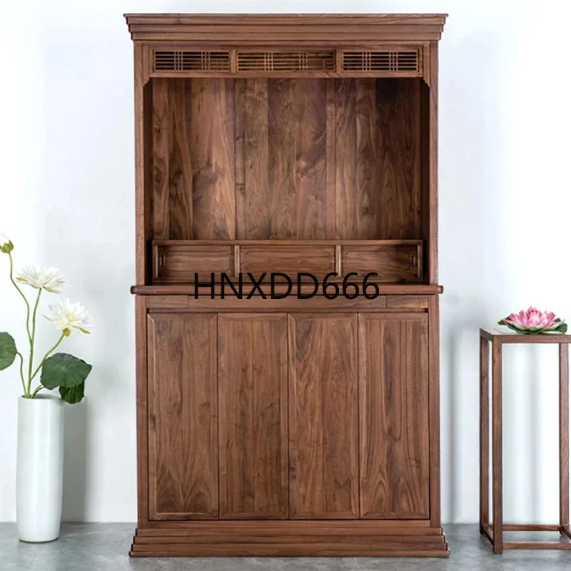 Buddhist niche vertical cabinet household table Buddhist cabinet living room