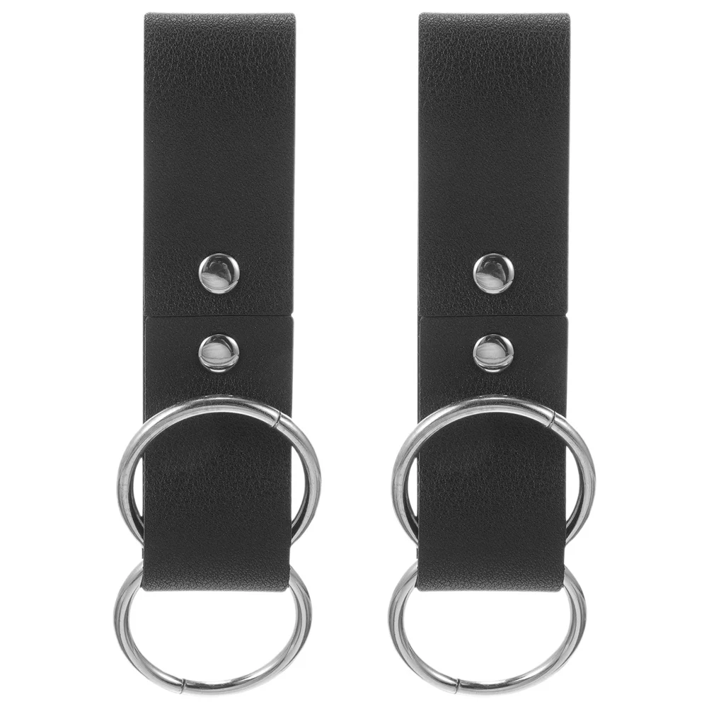 

2Pcs Skirt Hikes Medieval Belt Accessories Renaissance Skirt Clips Cosplay Belt Durable Metal Double Ring Design Historical