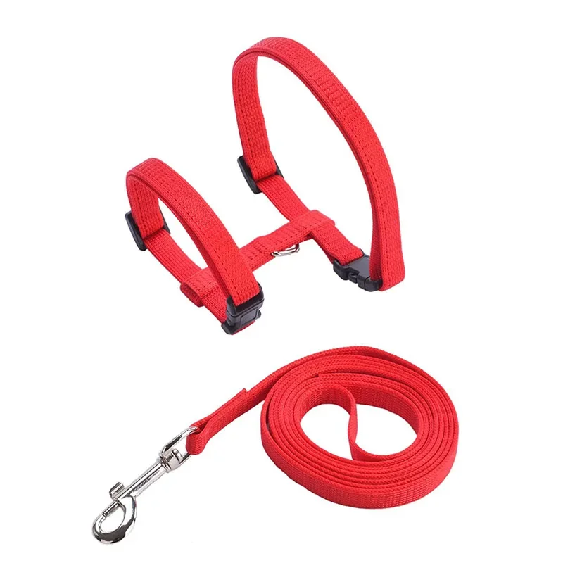 Adjustable Pet Cat Collar For Cats Cozy Nylon Rabbit Kitten Kedi Harness Leash Set Dog Cat Accessories Products For Pets gallery 2