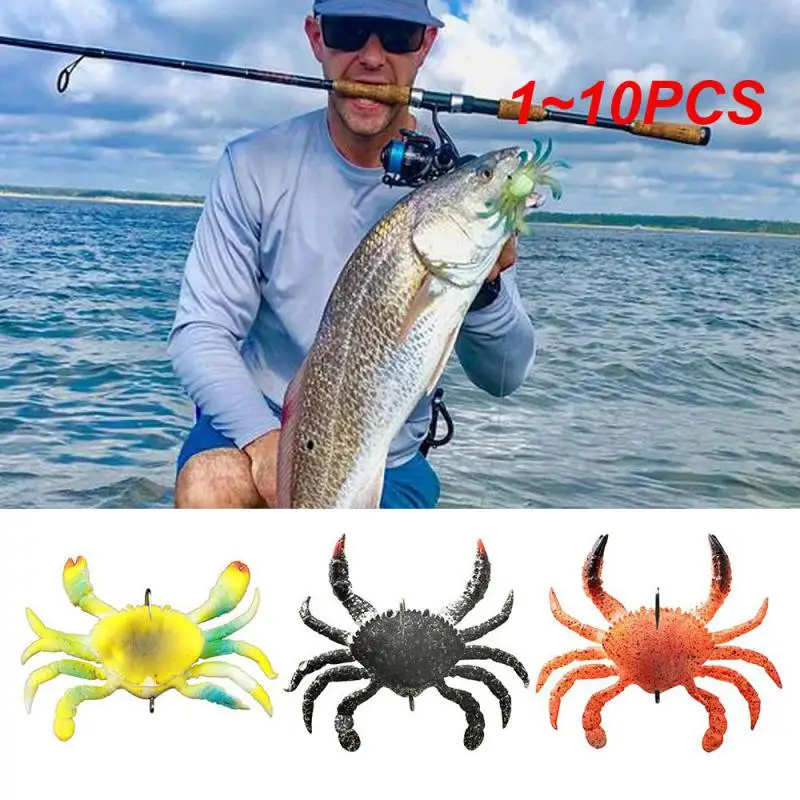 

1~10PCS Artificial Minnow Fishing Lure Crab Bait Wobbler Floating Hard Bait Crank Bait Striped Bass Pike Fishing Tackle