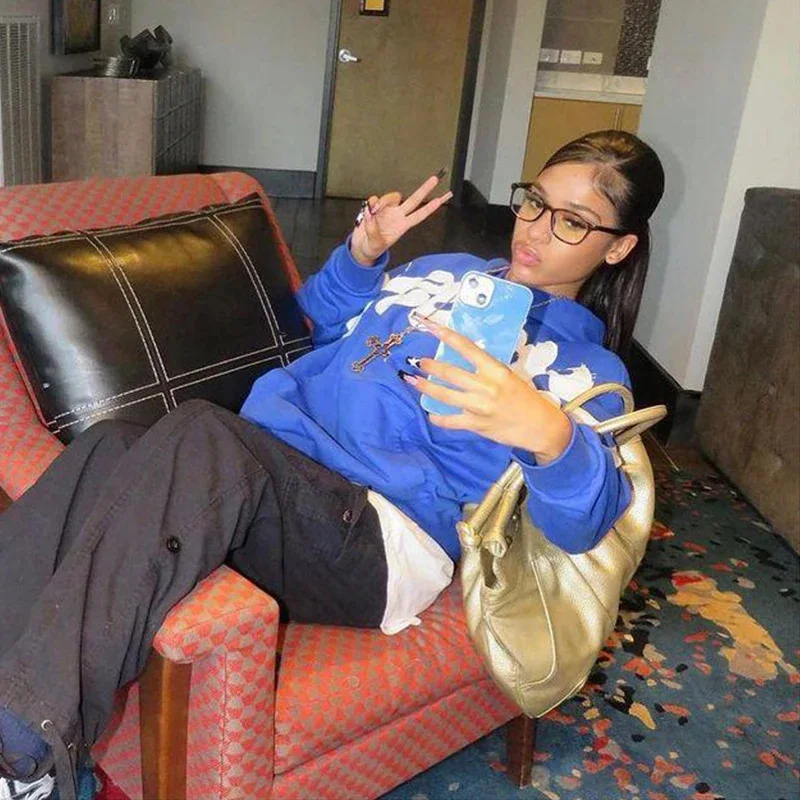 جديد الخريف والشتاء Y2K Harajuku الهيب هوب هوديي ، القوطية ملابس رياضية عصرية غير رسمية ، هوديي زوجين عبر الحدود #5