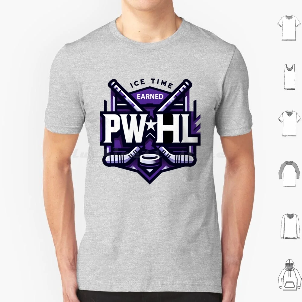 Ice Time Earned : Pwhl T Shirt Men Women Kids 6xl Pwhl Hockey Minnesota Women S Hockey Professional League Pwhl Minnesota