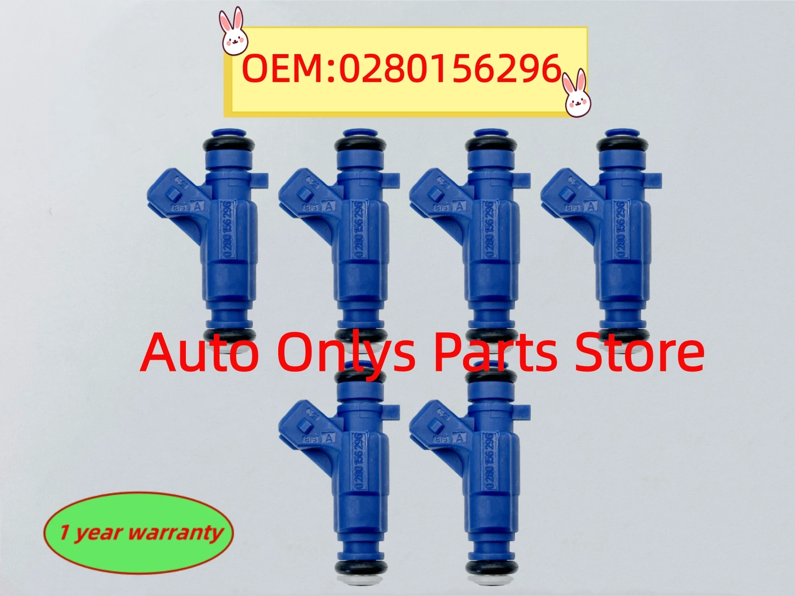 

6 шт., высокое качество 0280156296, топливные форсунки для Renault Clio Logan Sandero 1,0 16 В D4D FLEX