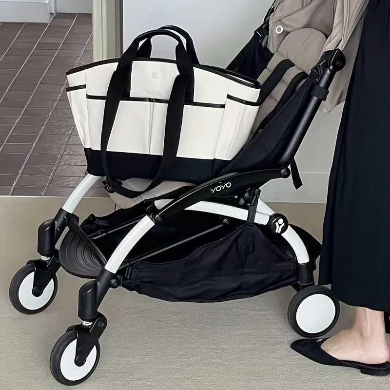 

Ins Mommy Bag Large Capacity Casual Crossbody Mother and Baby Diaper Bag for Outdoor Canvas Mummy Bag MATERNITY Pack