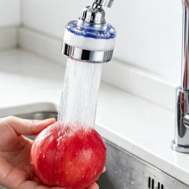 New 360 Degree Pressurized Kitchen Faucet Aerator Universal Water Filter Nozzle Sink Bathroom Accessories
