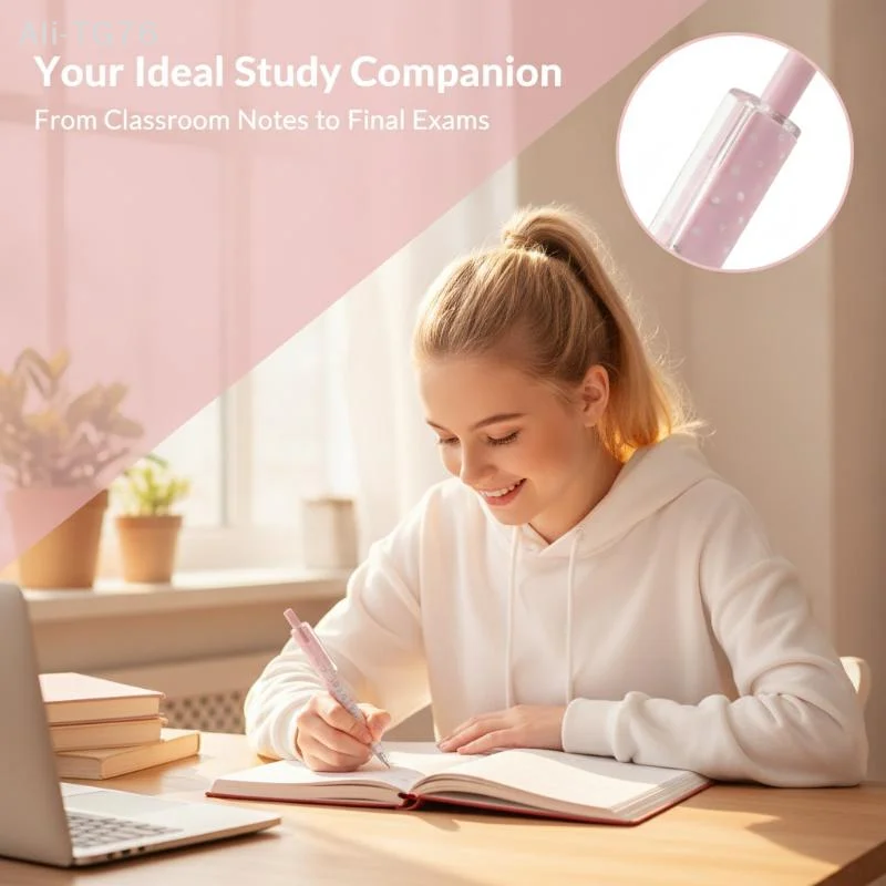 [P] Angel Wings Press Pen High Value Korean Ins Wind Quick Drying Black St Head Student Exam Brush Pen Kawaii Pens