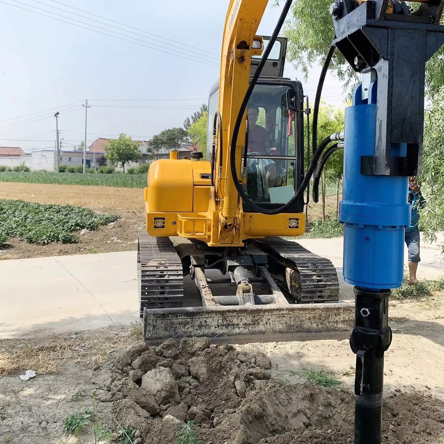 OEM High Torque Hydraulic Power Head CE Certified Piling Rig Rotary Drive Earth Drilling Auger Attachment for Excavator Crane