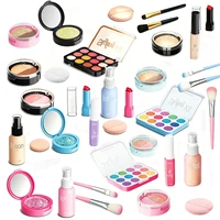 Kits de maquillage pour enfants, jouets de maquillage pour filles, cadeaux pour filles de 3 ans et plus (ne contient pas de cosmétiques réels) 1