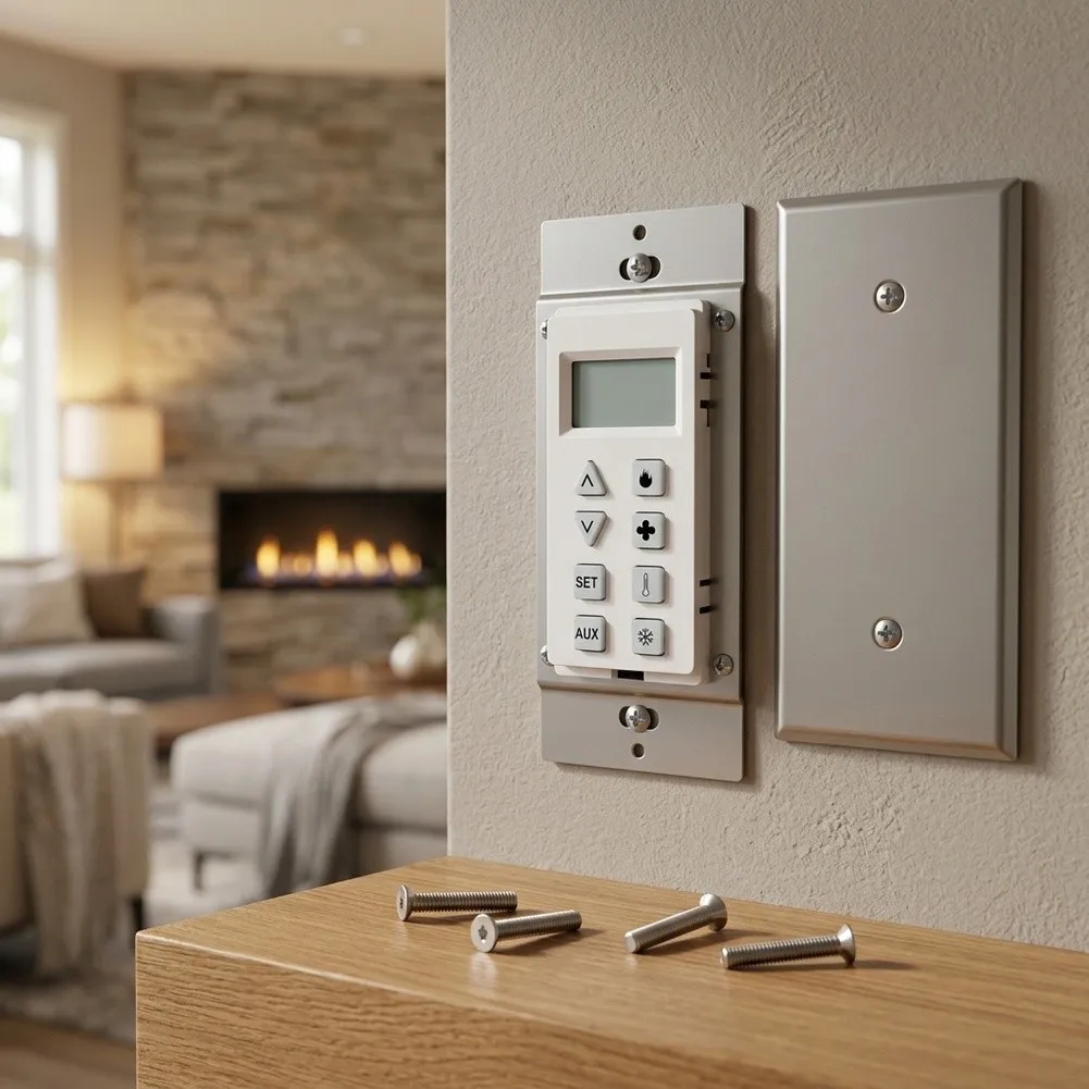 HTI-12-007 Wall Switch Assembly Compatible with For Heatilator Gas Fireplaces SL 550TRLP IPIE SL 750TRLP IPIE SL 950TV IPI F