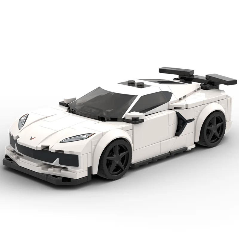 

324PCS MOC City Champions Super Car Corvette C8 Z06 Z07 Model Technology DIY Creative Building Blocks Display Birthday Gift Home