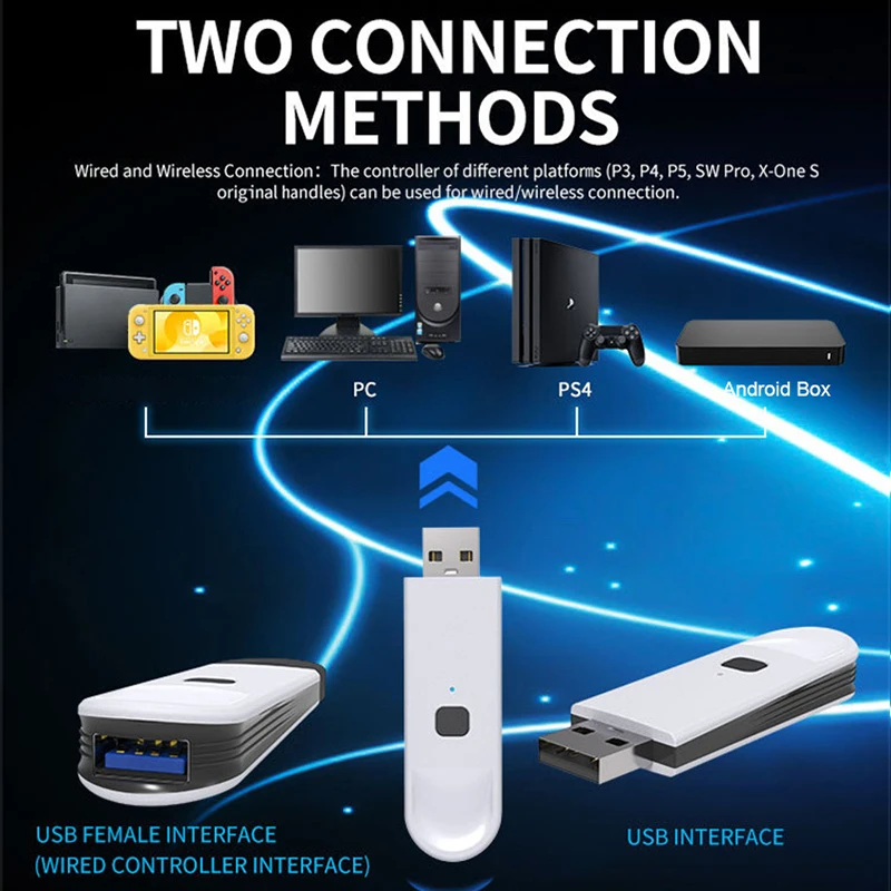 Handle Converter Suitable For Ps3 Handle 15g 8.7*24.3*1.4cm Audio Amplifier Suitable For Ps5 Switch Controller