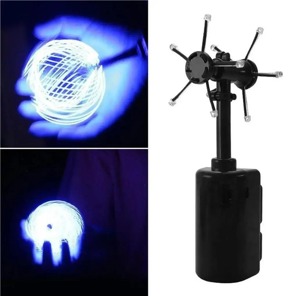 LED Light Flash Balls Rotating Spiral Pill Adjustable Battery Powered Paranormal Equipment Generator Party Favors Props