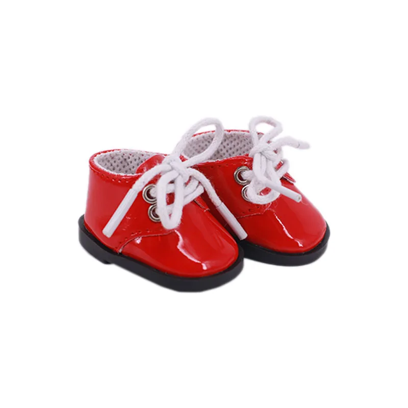 Doll 5.5cm Leather Shoes Mini Toy Shoes For BJD 1/6 14.5 Inch Wellie Wisher&Nancys&32-34 cm Paola Reina Russian Toys