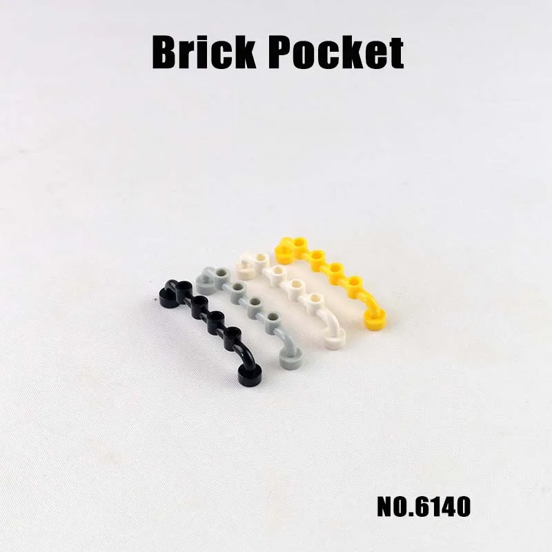 

100 шт. Часть 6140 1764 Стержень 1 x 6 с полыми штифтами Модель здания MOC DIY Строительный блок Кирпичи Обучающая конструкторская игрушка