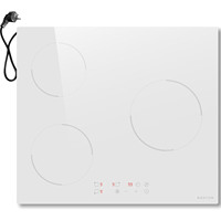 NOXTON 3 Zone Plug in Induction Hob 60cm Electric Hob 2800W Induction Hobs with Touch Control 220-240V Safe Lock & Timer Boost