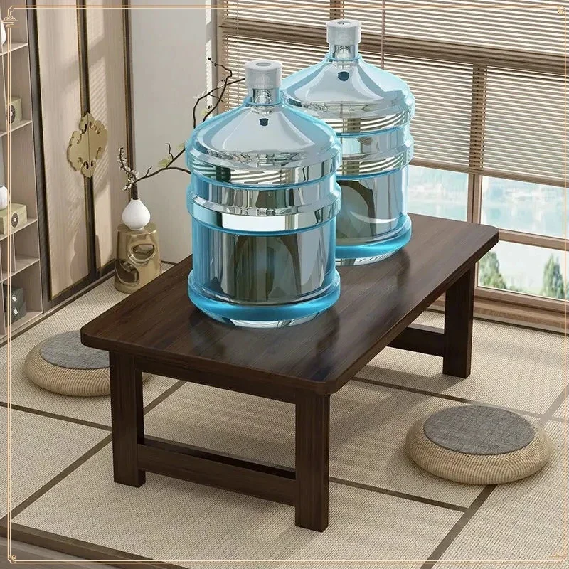 60/70CM Folding Wooden Tables Bay Window Balcony Coffee Table Tatami Home Bedroom Bed Mesa De Cocina Mesita De Noche Meuble
