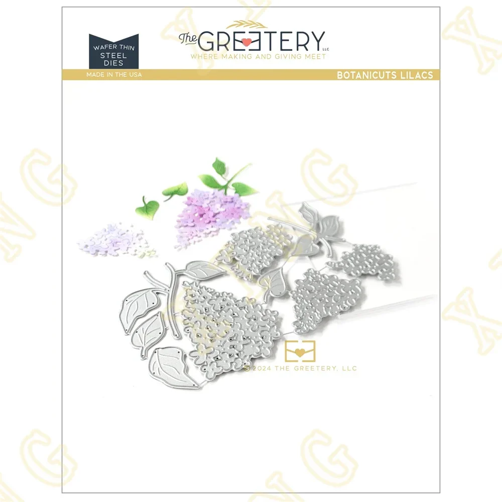 

Metal Cutting Dies For DIY Scrapbooking Photo Cutting Die Paper Cards Embossing Decorative Craft New BotaniCuts Lilacs