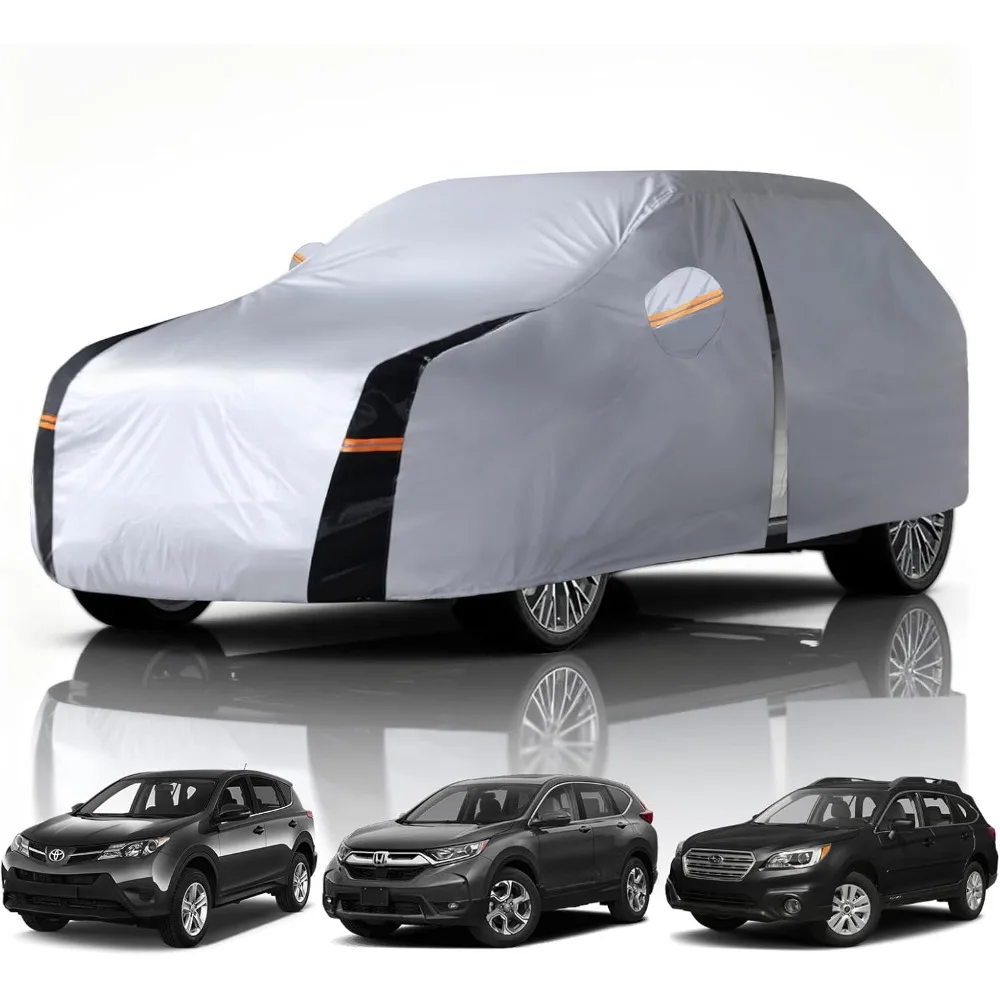 

All-Weather Waterproof SUV Cover with 10 Layers Protection for Outdoor Use