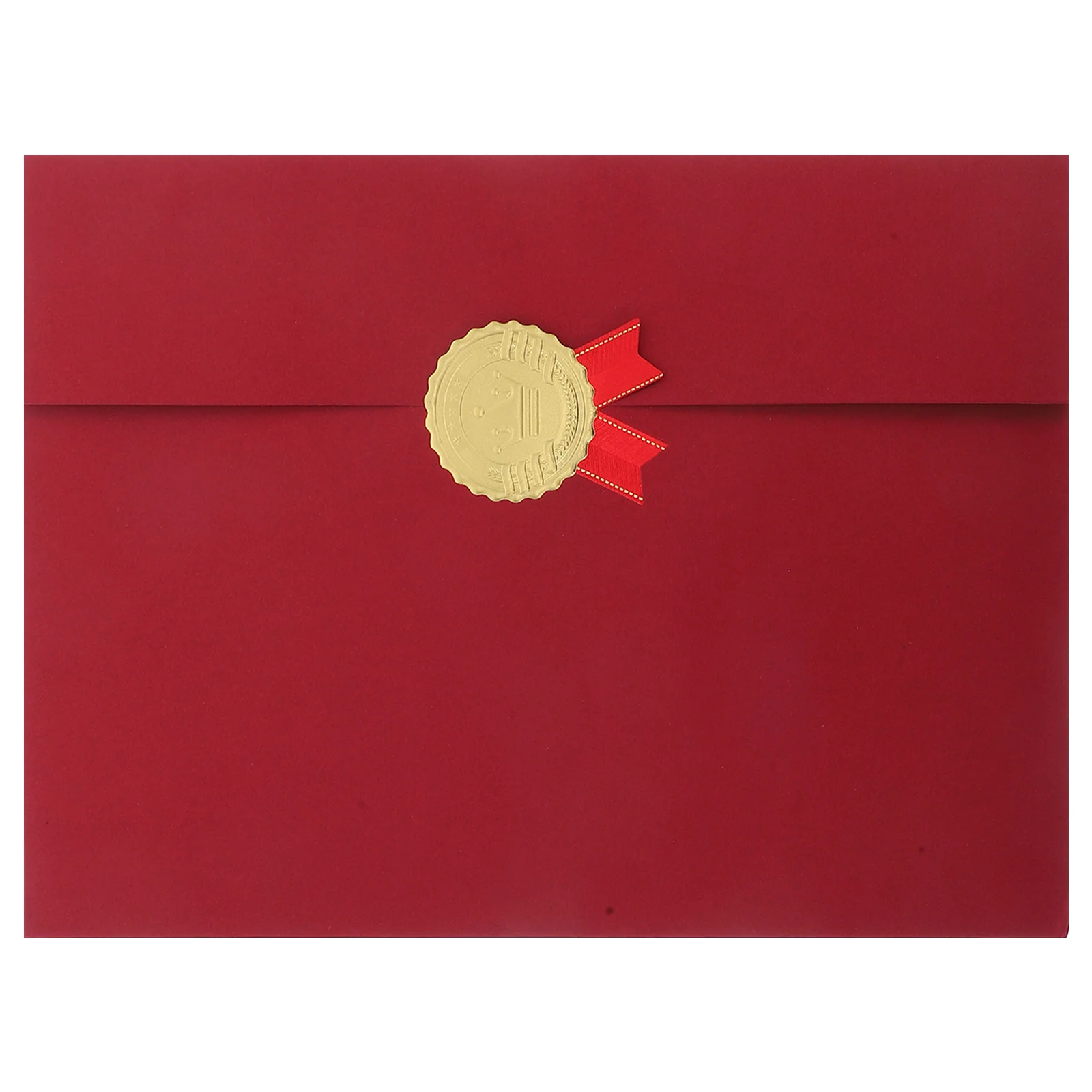 

Fold Certificate Holders Black Graduation Diploma Covers Award Certificate Folder Gold Foil Achievement Stickers