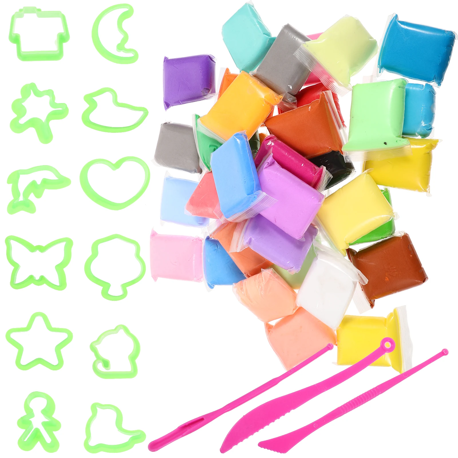 1 Set Diy Kit Bright Color Polymer Air Dry Modeling Clay For Craft Sculpting Tools Teenager Educational Plaything Handicrafts