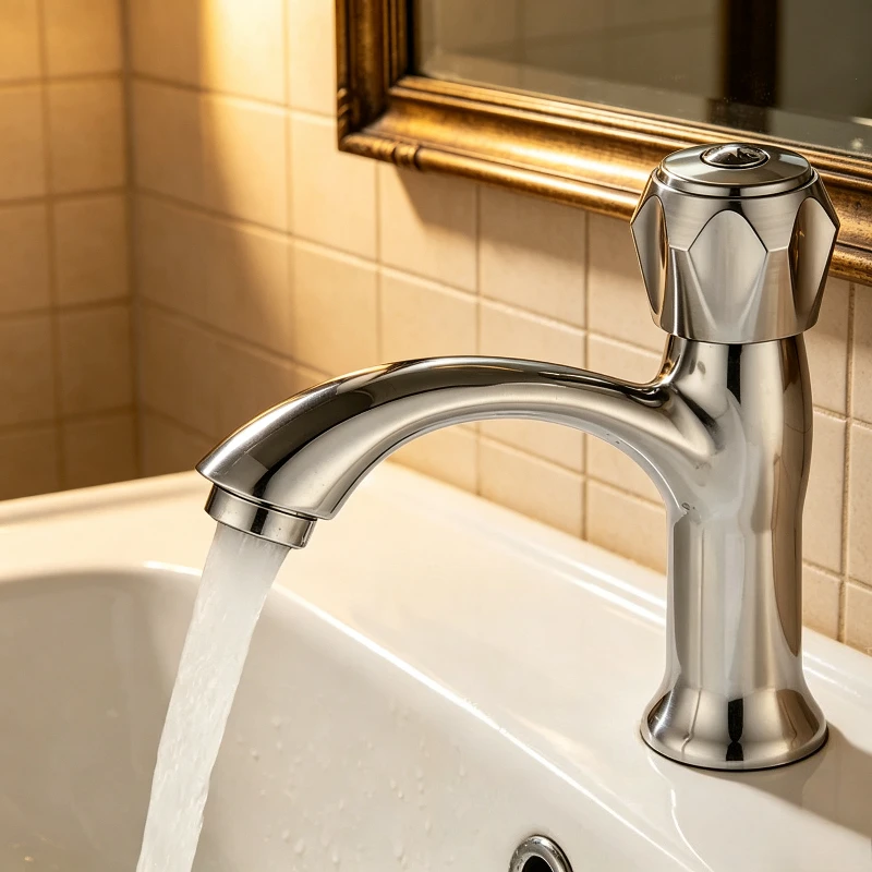 High-end Bathroom Sanitary Faucet Single Cooling Balcony Washbasin Washbasin Bathroom Washbasin Countertop Hand Washing Faucet