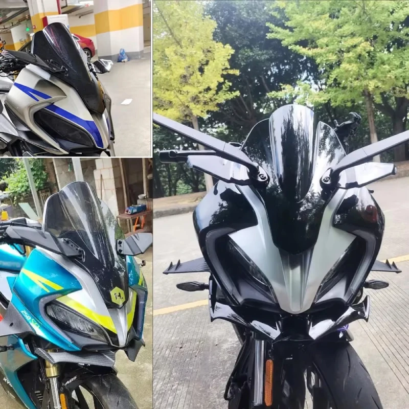 Winglet Aerodynamic Wing Fairing Spoiler for Kawasaki Ninja Z800 ZX10R ZX6R 400 300 Z1000SX Ninja650R 250R 500R ZX14R Motorcycle view 3