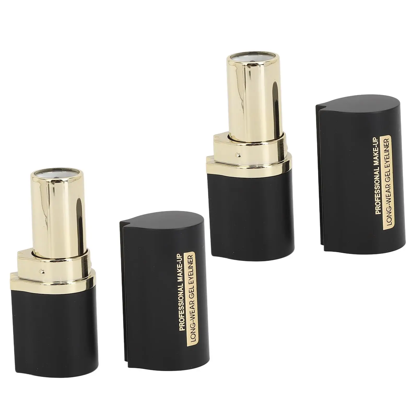 مجموعة جل محمولة بخطوط ناعمة سوداء ورمادية، أدوات مكياج احترافية مقاومة للتلطخ وسهلة الاستخدام