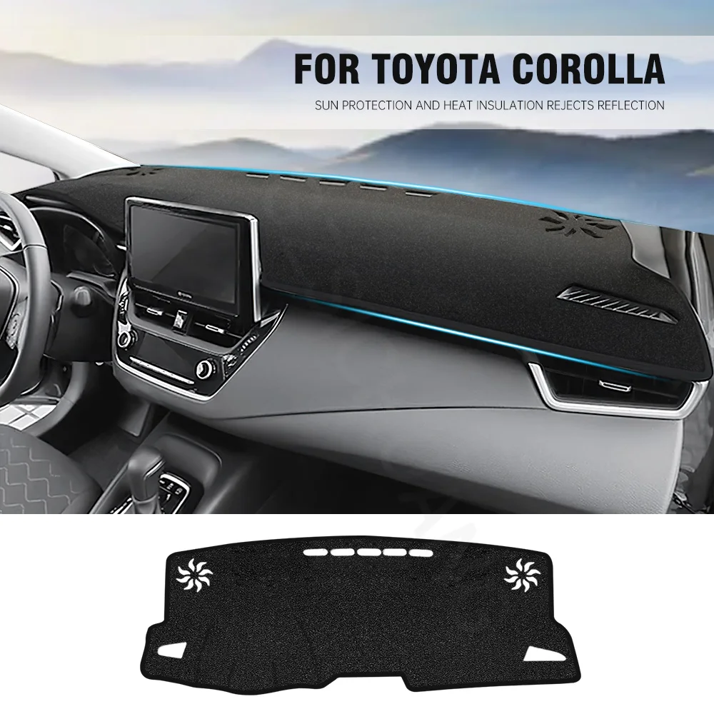 For Toyota Corolla E210 2019-2021 2022 2023 LHD Dashboard Cover Sunshade Protector Non-slip Anti-UV Dash Mat Car Accessories