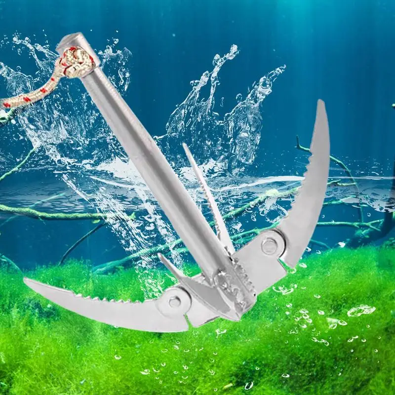 Water Grass Cutter Folding Weed Remover Razor Sturdy Stainless Steel Structure Weed Removal Tool For Lakes Ponds Pools And