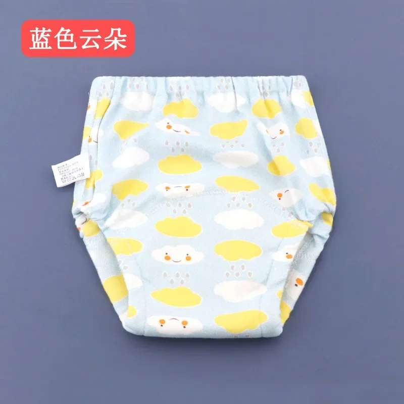 Baby Training Pants Pure Cotton Washable Gauze Diaper Pants Baby Breathable Diaper Underwear Children\'s Diapers Pocket