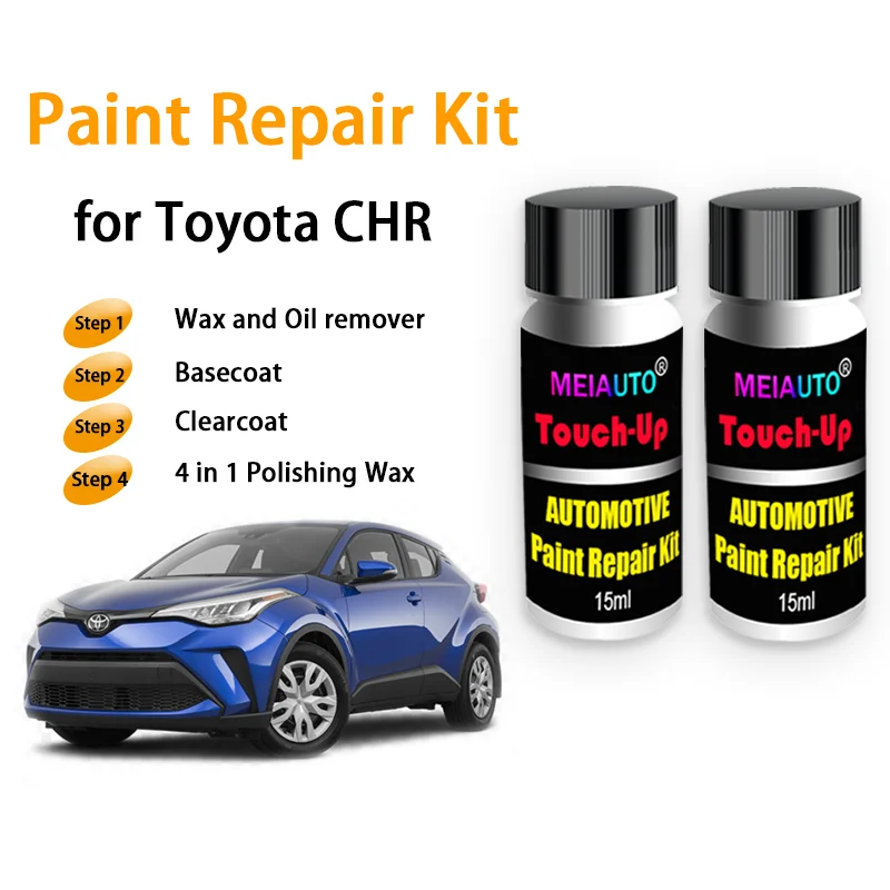 Kit de réparation de peinture de voiture pour Toyota CHR, 2024, 2023, 2022, dissolvant de rayures de peinture de retouche, accessoires d'entretien de peinture automobile