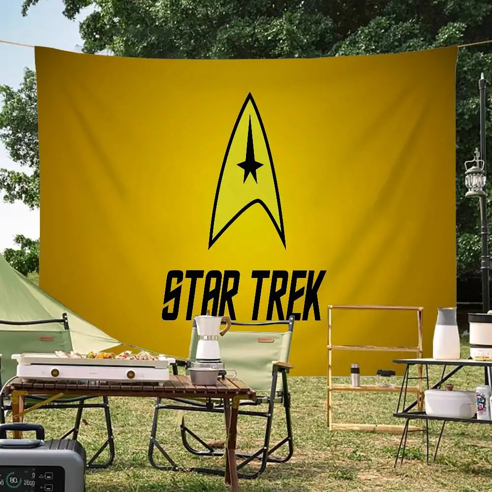 TV S-Star T-Trek Creative Pattern Hanging Flag Polyester Printed Banner Hand Pulled Flag