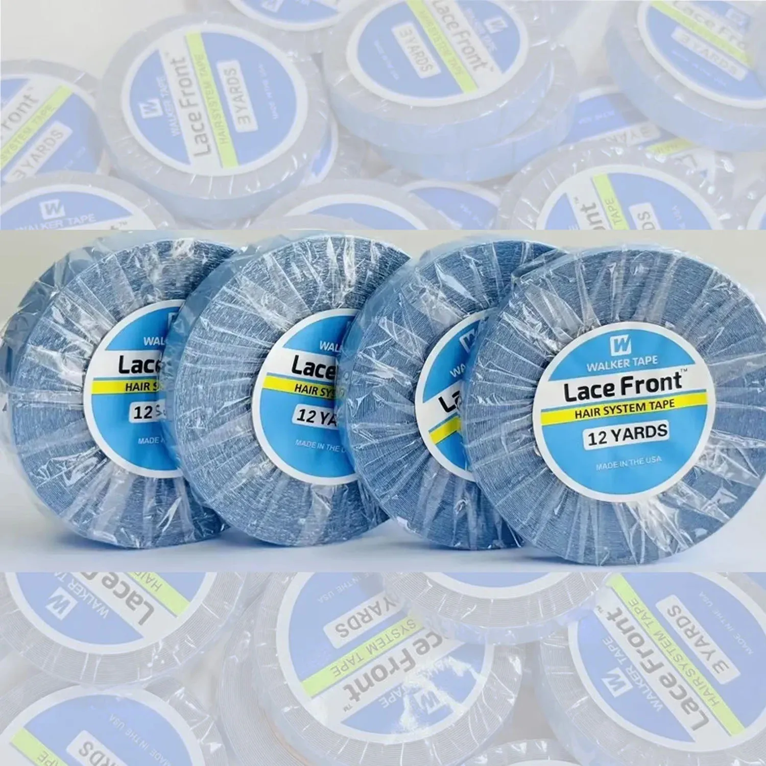 Двусторонняя лента для системы волос Ultra Hold для парика спереди, 12 ярдов/3 ярда, лента Walker, клей для наращивания волос для кружевной застежки