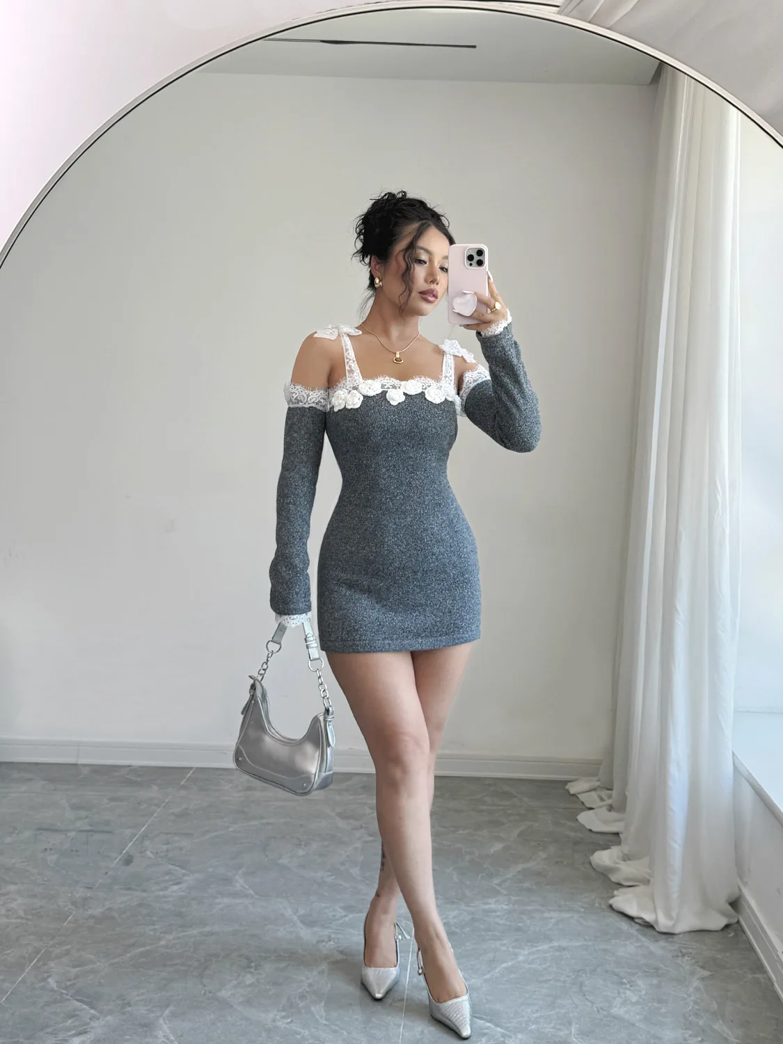 

Knee Length Pullovers Grunge Sweaters Jumpers Women Stylish Lapels Mid-Length Festive Females Preppy-Style Minimalism Flap Girls