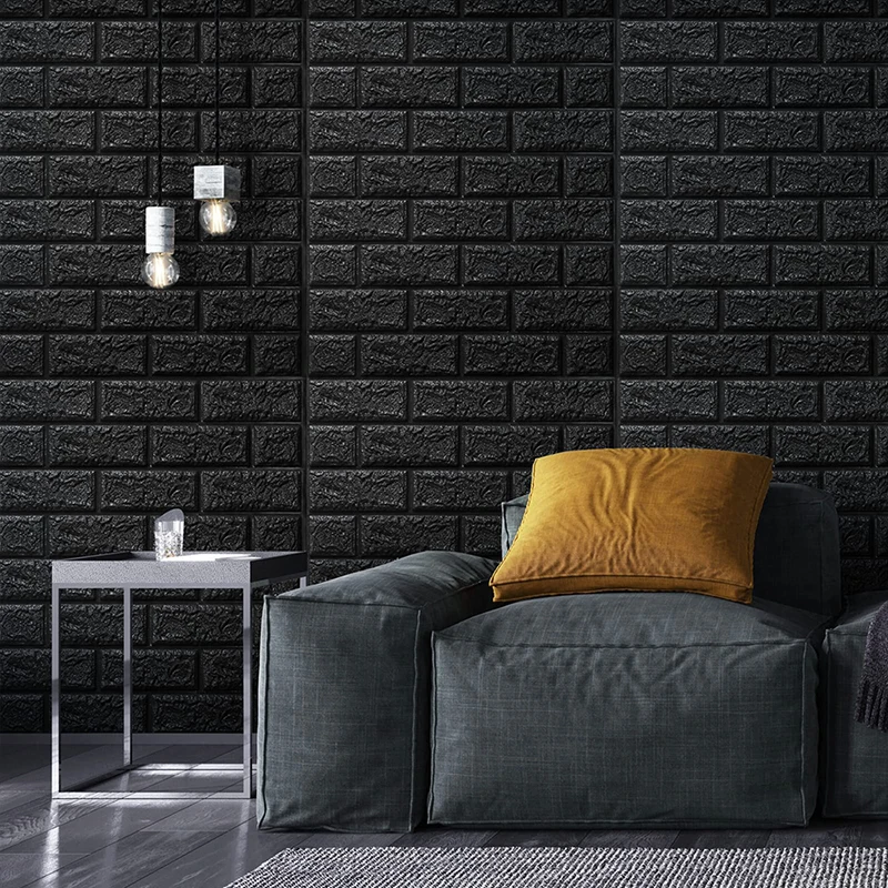 3D Faux Brick Wallpaper Home Decoration Essential Self Adhesive Decorative Wall Stickers DIY for Bedroom Living Room Bathroom