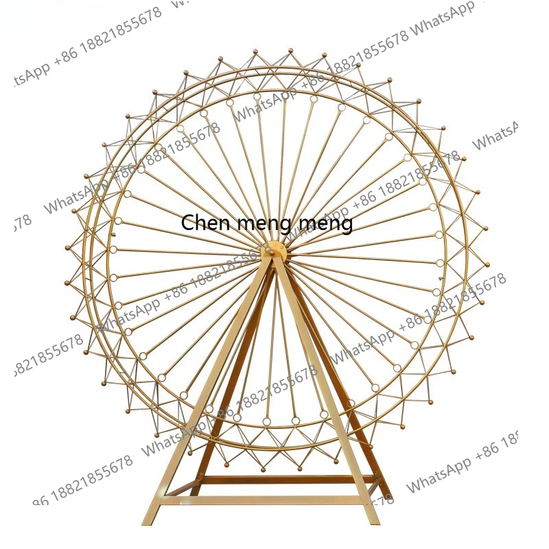 Large Ferris wheel wrought iron outdoor floor ornament landscape decoration, site layout