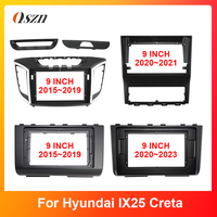 For HYUNDAI IX25 2015-2023 9/10.1INCH Car Radio Fascias Tesla Style Android GPS Stereo Player 2Din Head Unit Panel Dash Frame