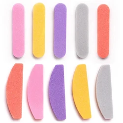 5pcs/pack 100/180 Nail Sanding Grinding Buffer Polishing Blocks Nail Files Double-Side Emery Board Nail Buffering Files Salon