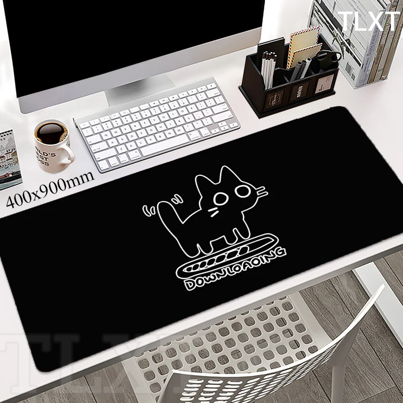 Cat Mouse Pad Gamer Mousepads Big Gaming Mousepad XXL Mouse Mat Black Large Keyboard Mat Desk Pad For Computer Laptop Desk Mat