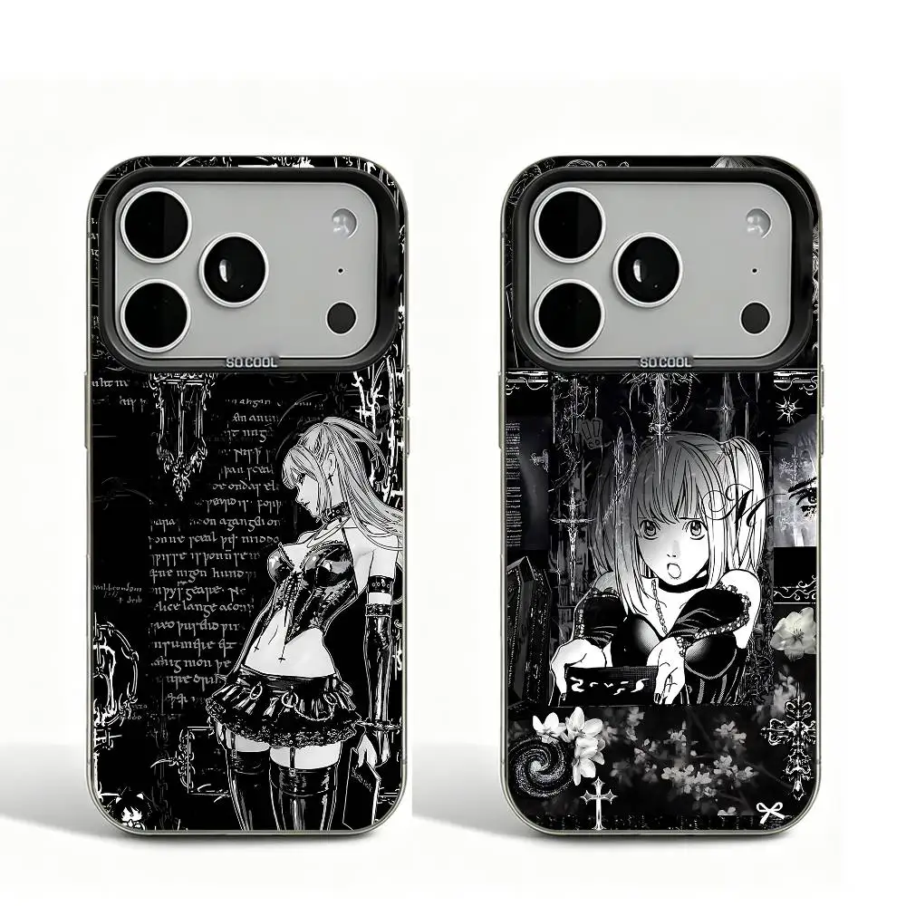 

Misa Black Matte Phone Case For iPhone 12 11 14 13 17 16 15 Pro Max Large Lens Frame Cover