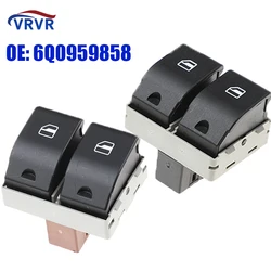 VRVR 6Q0959858A 6Q0959858 Power Single Window Switch For 2001- 2009 VW Seat Ibiza Cordoba POLO 9N Saloon Sedan