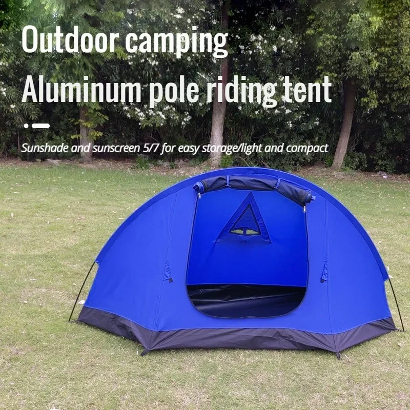 

Outdoor Camping Tent Single Person Riding Camping Tent No Need To Build Portable Folding Waterproof Against Rainstorm