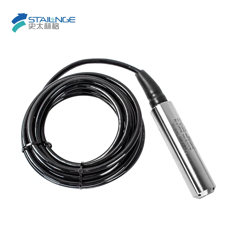 جهاز إرسال مستشعر مستوى السائل 1-5 متر عمق 4-20mA 0-10 فولت 0-5 فولت مسبار غاطس كاشف ارتفاع السائل الهيدروستاتيكي لخزان المياه #1