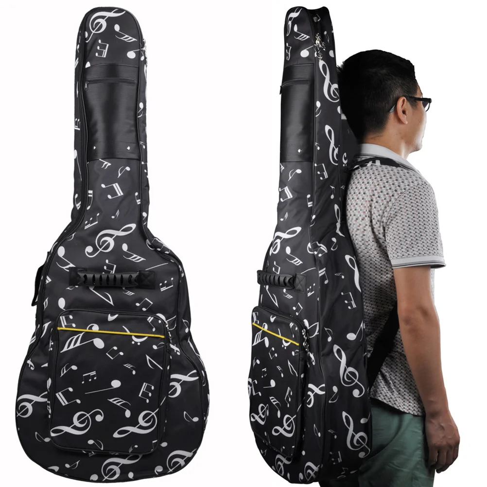 

Guitar Bag Breathable Waterproof Backpack Thickened Cotton Shoulder Strap Fashionable Leisure Simple Storage Guitar Case