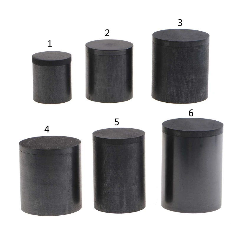 Smelting Furnace Graphite Crucible with Lid Metal Melting for Jewelry Corrosion Oxidation High Temperature Resistance