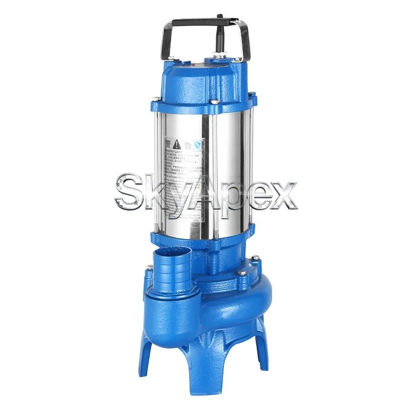 WQ Series Non Clogging Submersible Sewage Pump Wastewater Lift Pump Home Drain High Head Large Flow Macerating Pump