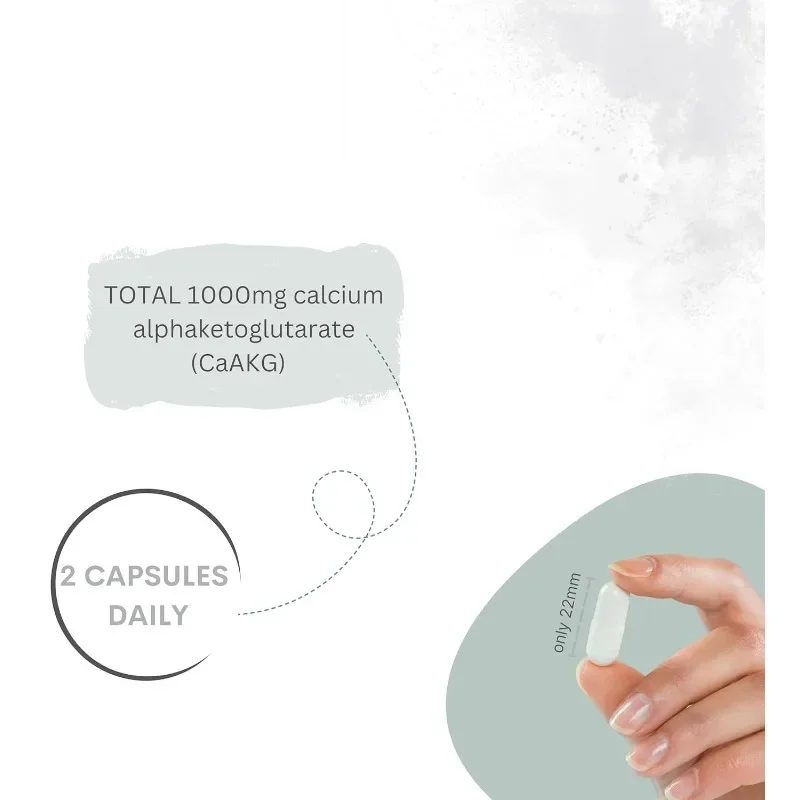 Il integratore AKG (1000 mg per 2 capsule, 60 capsule) supporta integratori energetici cellulari