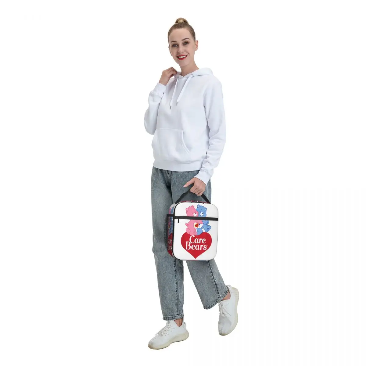 Care Bears Love Grumpy Valentine Hug Logo Isolierte Lunchtaschen Thermotasche   Essensbehälter, auslaufsichere Lunchbox, Tragetasche für Herren und Damen