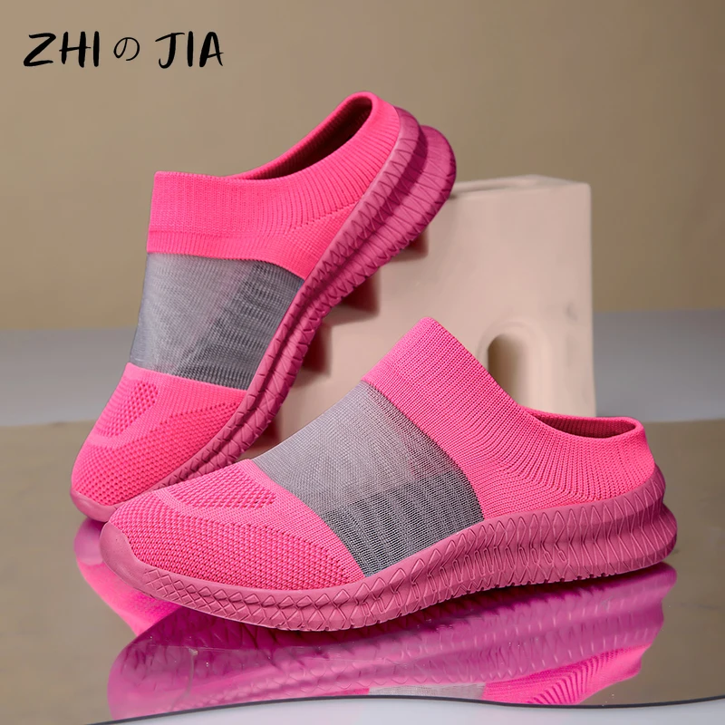 

Women's Socks Shoes Summer Mesh Breathable Casual Slippers Outdoor Lightweight Hiking Shoes Comfortable Home Footwear