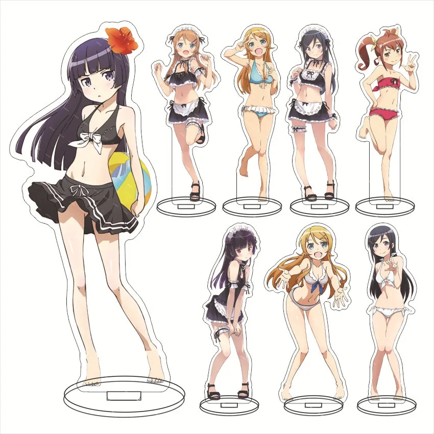 Kawaii Oreimo Anime Kurusu Kanako Makishima Saori Tabletop Ornament Cartoon Kousaka Kirino Gokou Ruri Acrylic Standing Sign